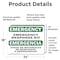 Signmission Response Kit Bilingual, 24 in W x Rectangle, Vinyl Decal OS-2PACK-EM-D-1824-L-10311 - alternate 2
